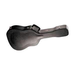   Laminated Wood Archtop Dreadnought Guitar Case Black 