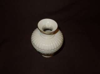 Lenox Athenian Small Vase Cream w. Gold Trim 8 tall EUC  