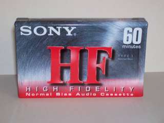 Sony HF 60 High Fi Type I Blank Sealed Audio Cassette  