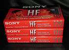   OF 3 BRAND NEW SONY HIGH FIDELITY HF 120 MINUTE BLANK CASSETTE TAPES