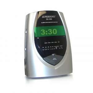  Supersonic SC 330 Digital Alarm Clock Radio Electronics