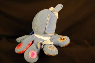 PLUSH BLUE BABY EINSTEIN LEARNING OCTOPUS BABY TOY  