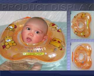Baby Swim Ring for Baby Bath Neck Float Ring Orange