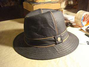 KANGOL Border Walker 100% LINEN CAP Made In ITALY LARGE nwt  