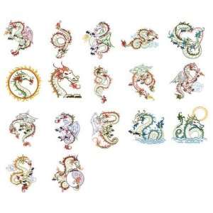  Brother/Babylock Embroidery Machine Card DRAGONS #5 