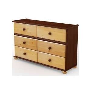  Tree House Double Dresser in Cherry and Pine   south shore 