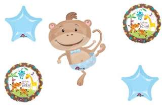 BOY MONKEY Baby SHOWER Fisher Price PARTY Balloons SET  