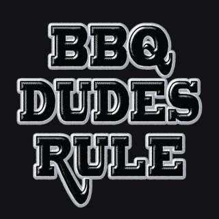 BBQ Bar B Que Barbecue Grill Apron BBQ Dudes Rules New  