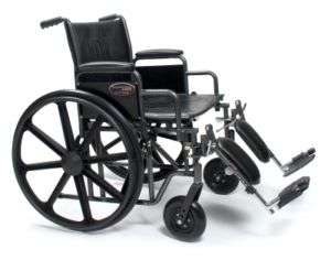 Traveler HD Bariatric Wheelchair 24x18 ELEV LEGS  