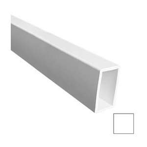  FLAT BOTTOM RAIL, White for Square Spindles, 120