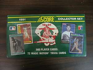 Sealed 1991 SCORE MLB Baseball Collectors Cards Complete Set 900 