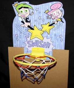   Odd Parents Wastebasket Basketball Backboard Hoop Hoops Toy NIP  