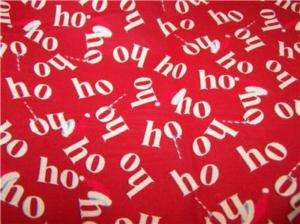 CHRISTMAS HOLIDAY HO HO HO SANTA CANDY CANE TOWEL SET  