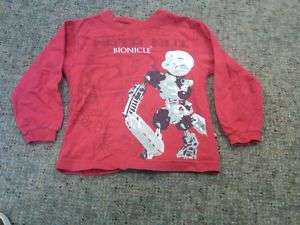 Vtg Lego Bionicle Toys Kids LS T Shirt sz 5 5T Books  