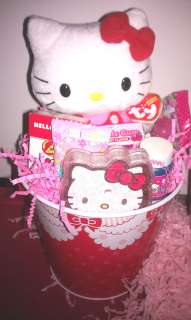 Hello Kitty Gift Basket 4 Easter Birthday   Candy Plush  