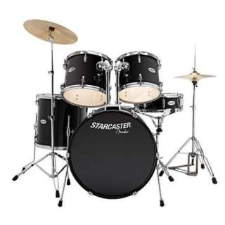 Fender Starcaster Drum Set   Black 717669949754  