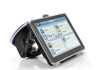 Inch Touchscreen GPS Navigator with Bluetooth FM transmitter AV IN 
