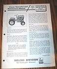 1960s FMC/Bolens Husky 600 Tractor ORIG Owners/Parts Manuals_model 180 