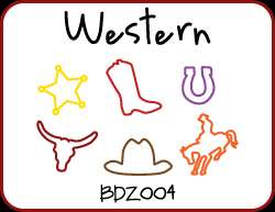 12 Western Bracelets Cowboy Boot Hat Horse Shaped Rubber Bands Bandz 
