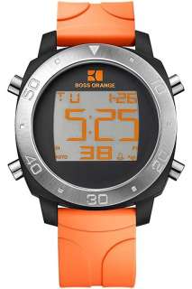 New Hugo Boss 1512674 Orange Digital Orange Mens Watch  