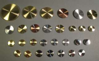 Brass Knobs Caps for Fisher, Amp and Tuner *  
