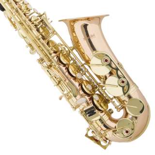 NEW ROSE GOLD BRASS ALTO SAXOPHONE TOP QUALITY BAND SAX  