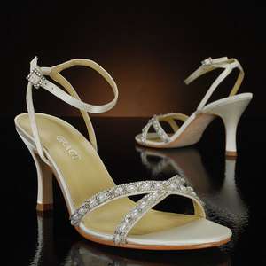 Grace Lindsey off white wedding shoes with beads, pearls, and 