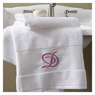 Initial Monogram Personalized Bath Towels