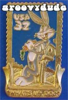   Doc Looney Tunes Bugs Bunny USPS Stamp Pin Post Office Collectible Hat