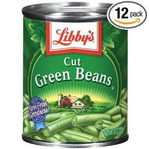 Libbys Cut Green Beans, 8 Ounce Cans (Pack of 12)  