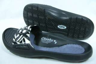 TONY LITTLE CHEEKS EXERCISE SANDALS BLACK/ZEBRA WORK OUT WHILE YOU 