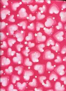 FAIRY CASTLE HEARTS & STARS DK PK   Cotton Quilt Fabric  