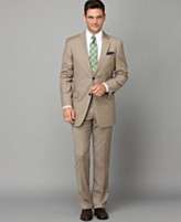 Tommy Hilfiger Suit Separates, Tan Sharkskin Slim Fit