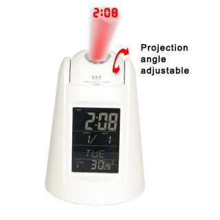   Projection Alarm Clock LCD Display Time calendar thermometer  
