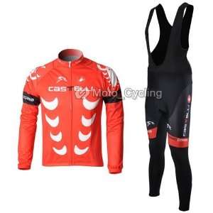   long sleeve cycling bicycle/bike/riding jerseys+bib pants braces