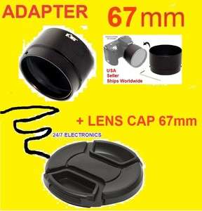 CAMERA ADAPTER L110+LENS CAP 67mm For NIKON Coolpix L100 L110 67 mm 