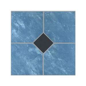   Marble / Black Diamond Floor Tile (Set of 30) Size 12 x 12 Home