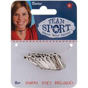 Metal Charms Silver Cheer 12/Pkg Electronics