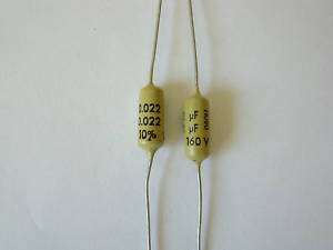 VINTAGE MULLARD C296 0.022 / 160V TONE CAPACITORS  