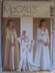 McCalls Pattern Renaissance Cape Gown M4378 8 14  