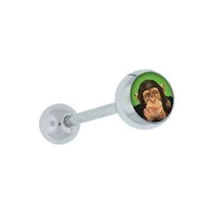  You Monkey Logo Tongue Barbell Body Jewelry Jewelry