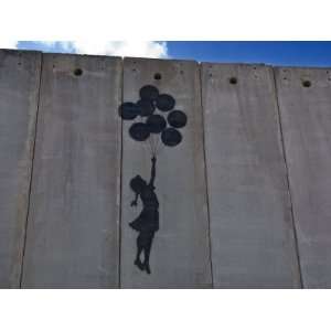 Painting on the Israeli Separartion Wall in East Jerusalem Near the 