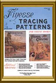 of full size tracing patterns designed to accompany Pictorial Carving 