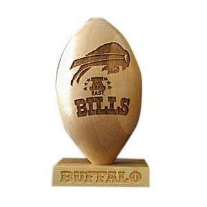  Buffalo Bills 5/8 Scale Laser Engraved Wood Football 