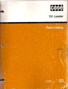 Case 721 Wheel Loader Parts Manual  