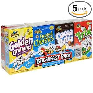 General Mills Assorted Cereal Breakfast Pack, 8 Count Single Serve 