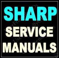 BIGGEST SHARP Fax COPIER Service MANUALS Manual 2 CDs  