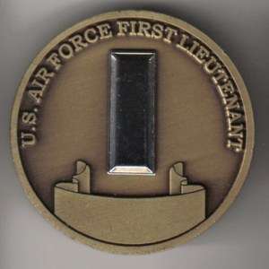 USAF US Army 1st Lieutenant Misprint Challenge Coin  