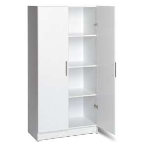  White Storage Cabinet   32W Elite Collection by Prepac 
