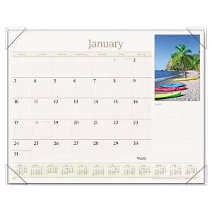   calendar, and dates to remember.   Four corner vinyl holder with